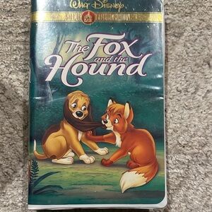 Disney The Fox and the Hound VHS with Green and Brown Cover